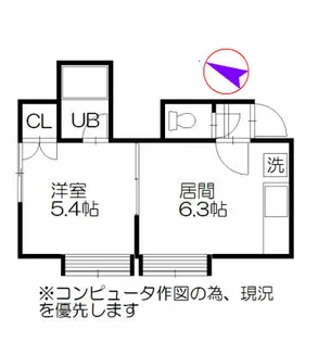 ラ・メゾン22【3階】の間取り