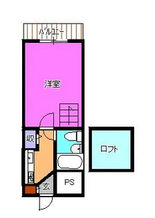 レインボーコア【4階】の間取り