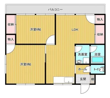 野中ハイツ【3階】の間取り
