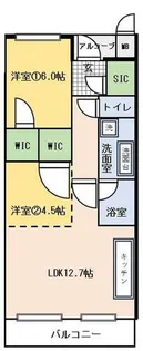 ファインフラッツ京都神宮【202号室】の間取り
