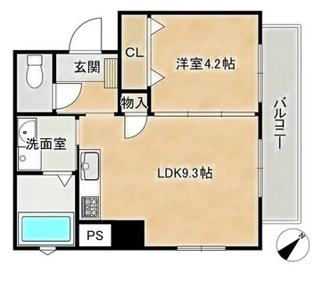 クレールコート北長狭Ⅲ【5階】の間取り