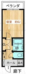 KJ館【3017号室】の間取り