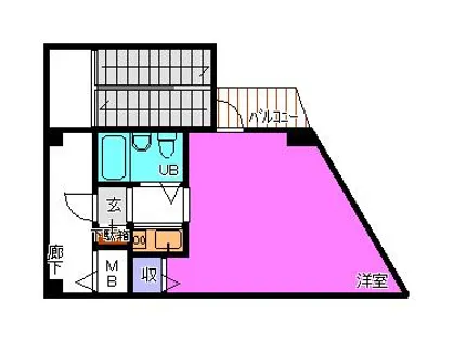 シャトークレール【2階】の間取り