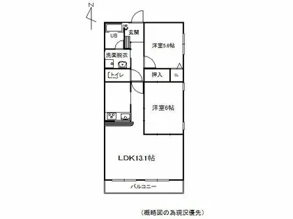 Sフラット【1階】の間取り