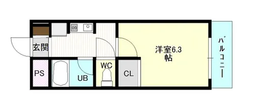 朝日プラザ小倉片野Ⅱ【201号室】の間取り