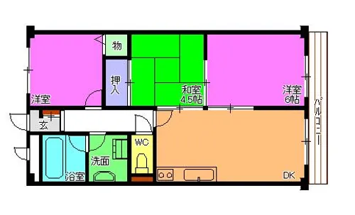 ベルトピア東加古川【1階】の間取り