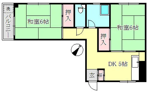 メゾン長田【5階】の間取り