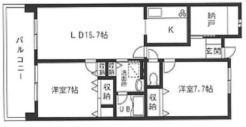 リヴィエール・イル【602号室】の間取り
