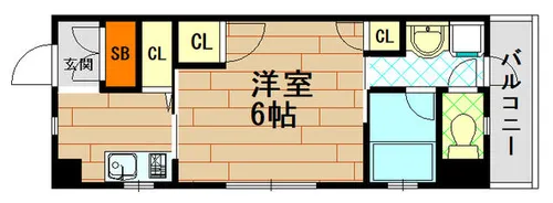 宝マンション【1階】の間取り