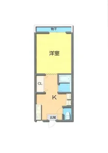 柳生ハイツ【2号室】の間取り