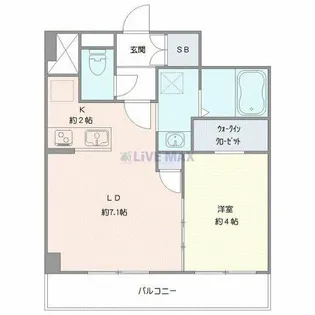 アルファスクエア中島公園【7階】の間取り