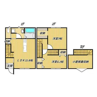 飯塚市花瀬 新築アパート【107号室】の間取り