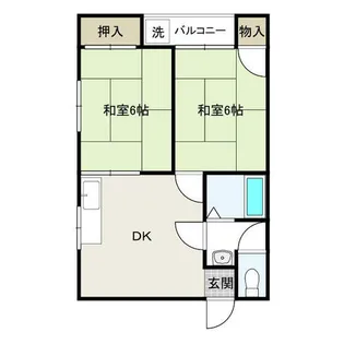 カトレヤマンション【2階】の間取り