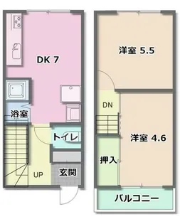 栄町ハイツ【2階】の間取り