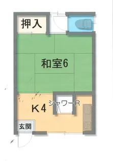 清波ハイツ【208号室】の間取り