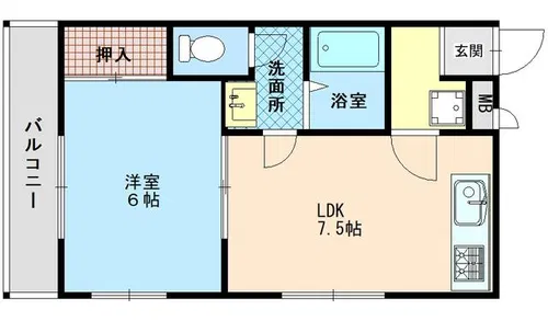 フラワーマンション【301号室】の間取り