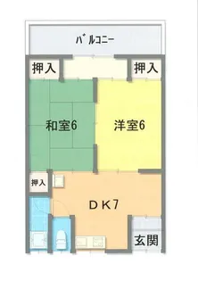 柳生文化【206号室】の間取り