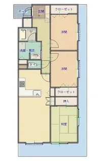 サンライズマンション和歌山3番館【403号室】の間取り