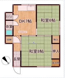 大阪ドームB【B号室】の間取り