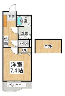 神戸アスタカレッジハイツ【10階】の間取り
