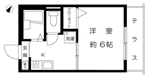フルール六甲道【1階】の間取り