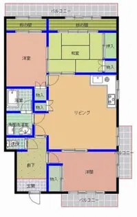 ミツワマンション高砂Ⅱ【5階】の間取り