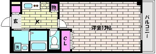 ヒルズ岡本【1階】の間取り
