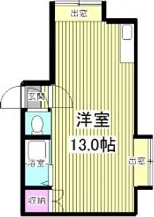 エクセル豊平【6号室】の間取り