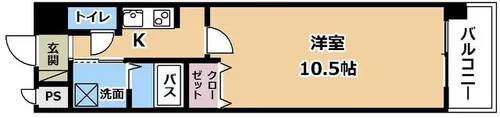 Rainbow City MINAMIKUSATSU【1階】の間取り
