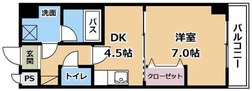 ユニティー南草津【9階】の間取り