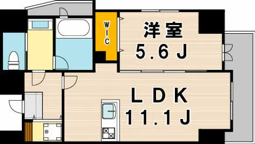GraceHapisa西小倉レジデンス【4階】の間取り
