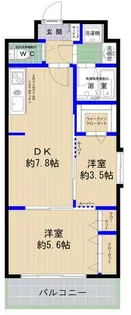 エムビルデベロップコアⅥ【801号室】の間取り