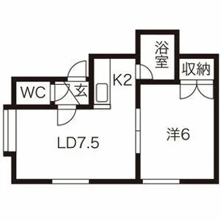 コンフォート614 B棟【101号室】の間取り
