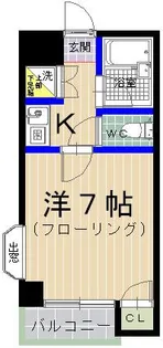 グランディ香椎駅東【203号室】の間取り