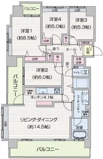 ダイアパレス札幌東アクティオ【5階】の間取り