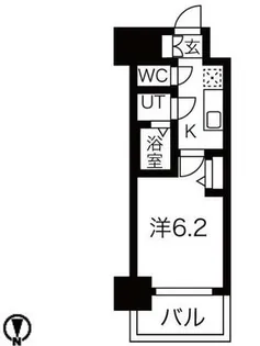 メイクスWアート今池Ⅲ【907号室】の間取り