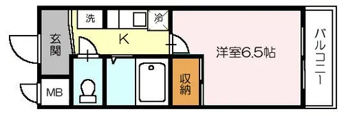 アントワープなかもず【2階】の間取り