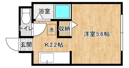 エルム桑園【411号室】の間取り
