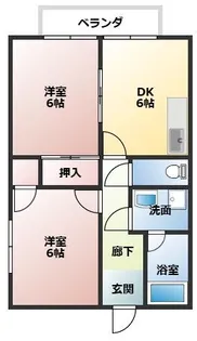 メゾンミサキ【101号室】の間取り
