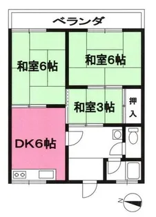 宝塚コーポ【1階】の間取り