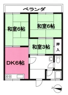 宝塚コーポ【1階】の間取り