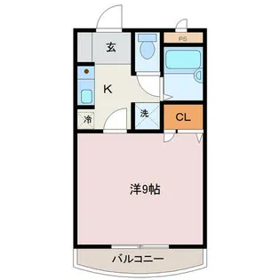ハピネス赤熊【106号室】の間取り