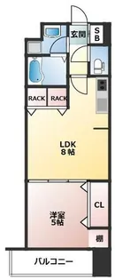 ララコート東園田【303号室】の間取り