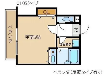 熊野道谷口マンション【1階】の間取り
