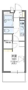 レオパレスWaveImpact【4階】の間取り