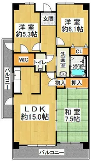 井吹西シティコート【2階】の間取り