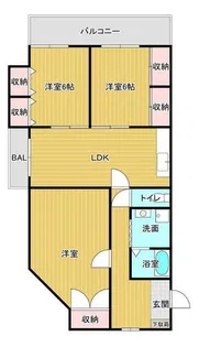 田村ビル【302号室】の間取り