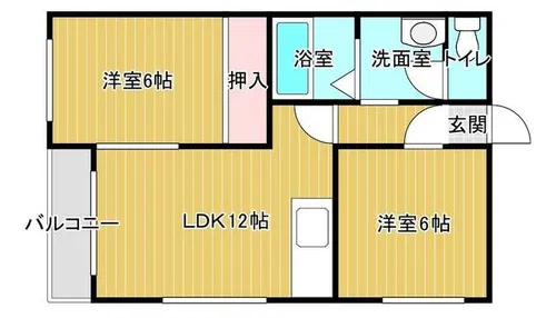 サンライズハイツ【3階】の間取り