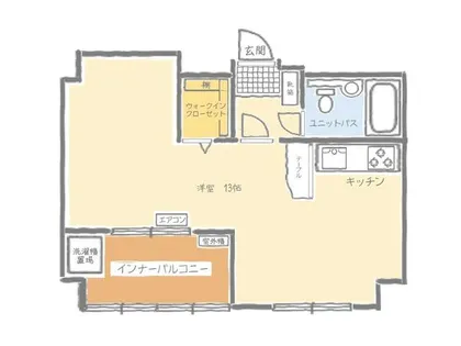 スズキビル浅野【502号室】の間取り