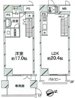 クリスタルブライト天満橋【2階】の間取り